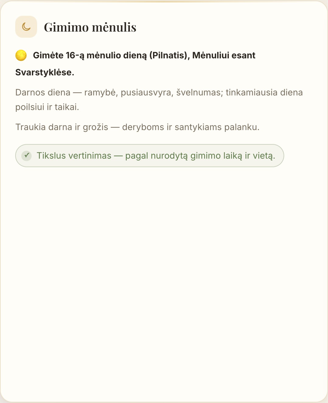 Jūsų mėnulio ženklas