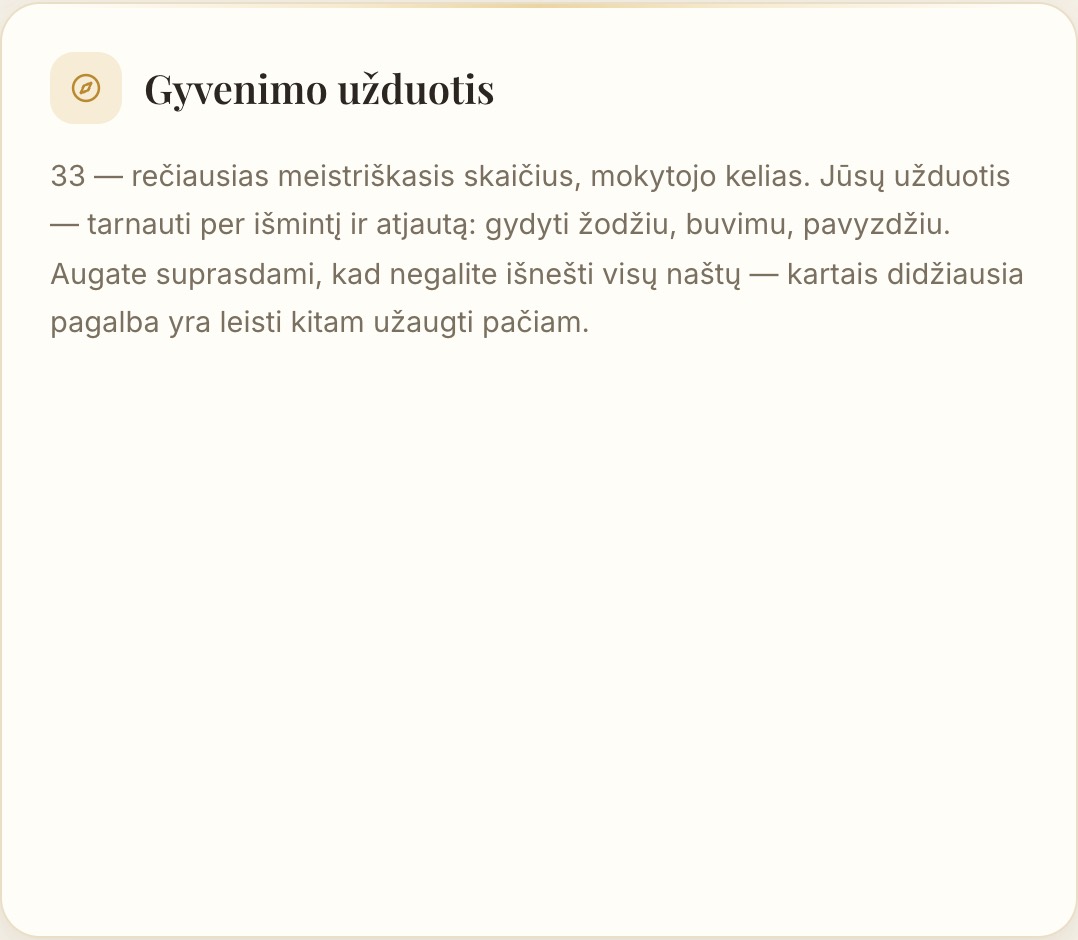 Skaičiai ir vardo numerologija